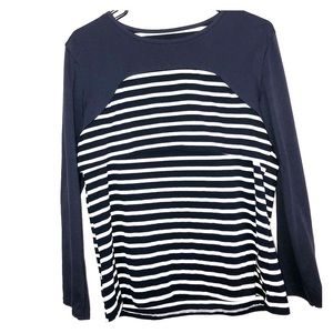 2x blue and white nursing / breastfeeding blouse